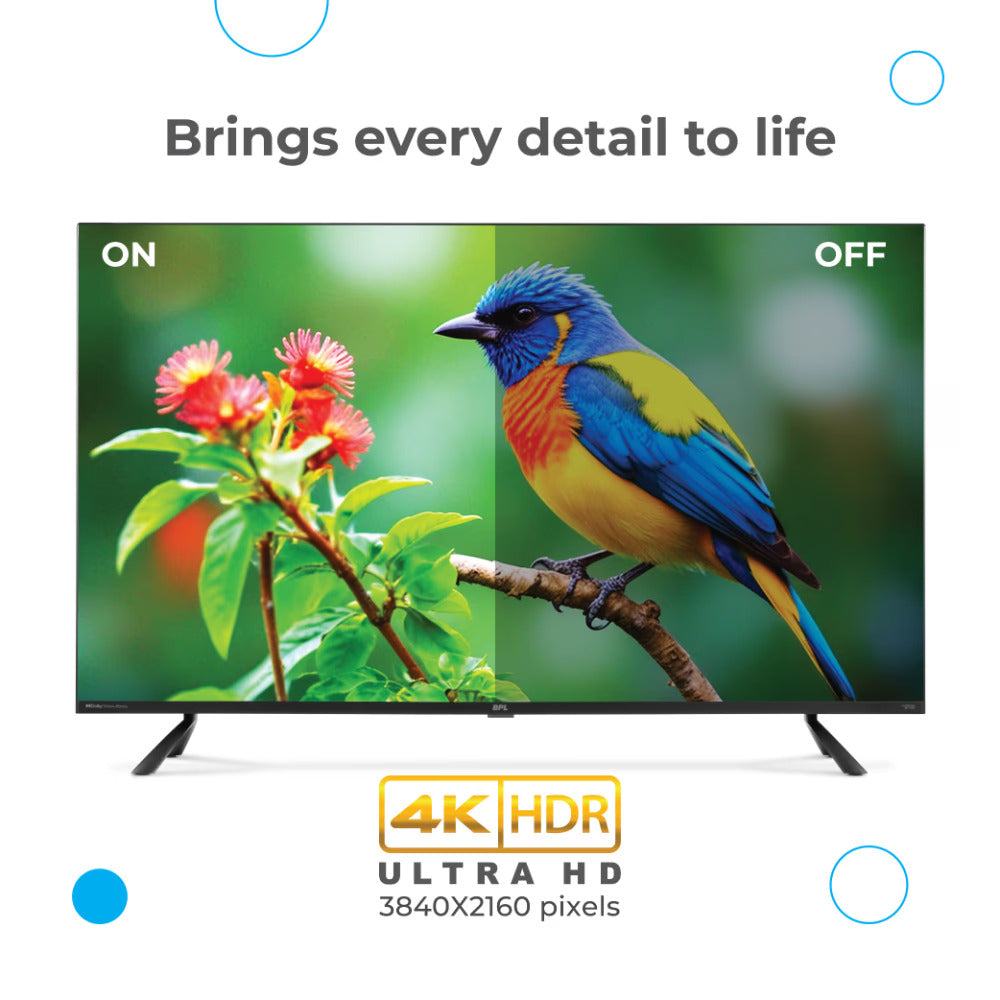 BPL 43U-E5340 109 cm (43 inch) Ultra HD 4K Home Theatre Onkyo TV with Dolby Vision & Atmos Mahajan Electronics Online