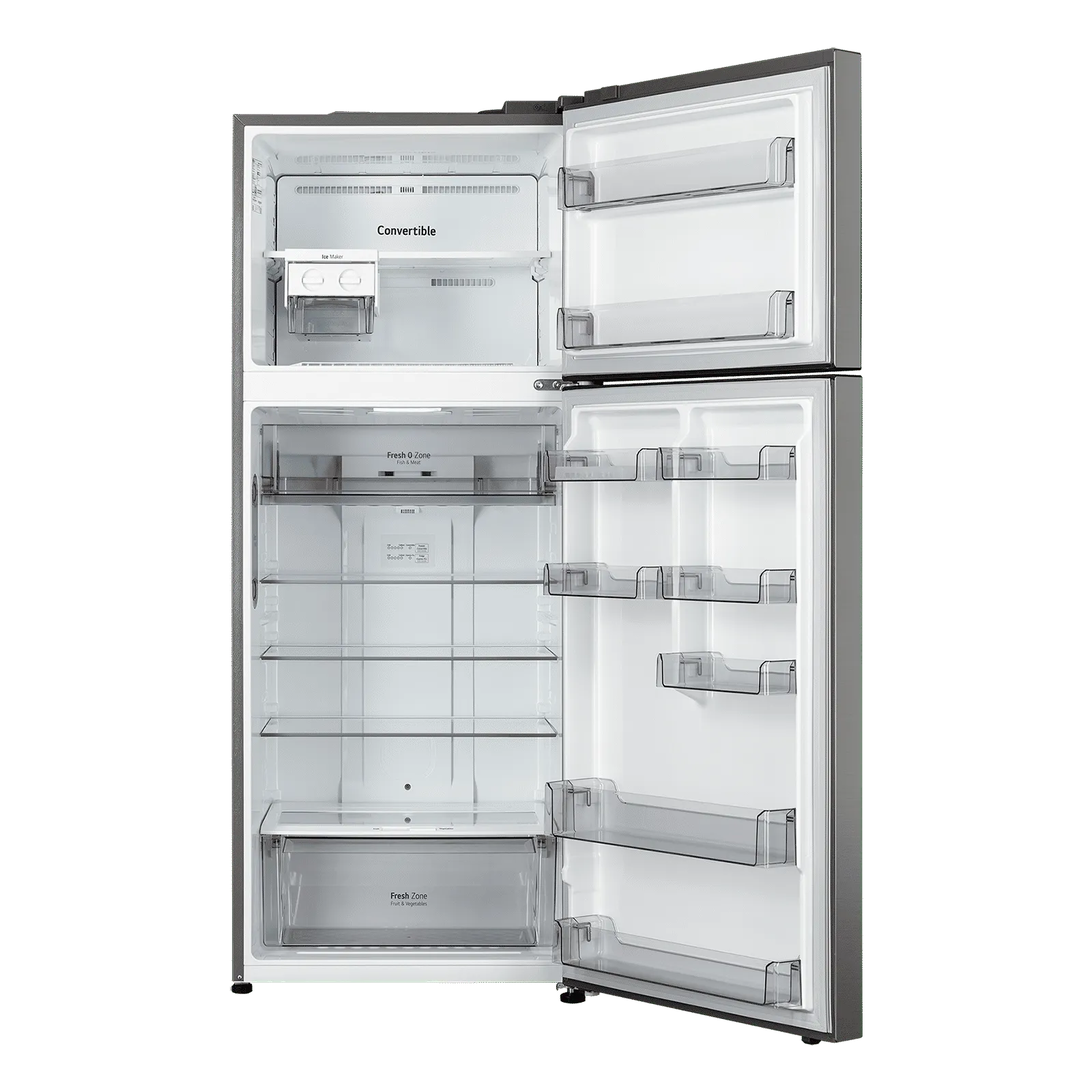 LG GLT4416CCPZ 446 Litres 1 Star Frost Free Double Door Convertible Refrigerator with Multi Air Flow ( Shiny Steel) Mahajan Electronics Online