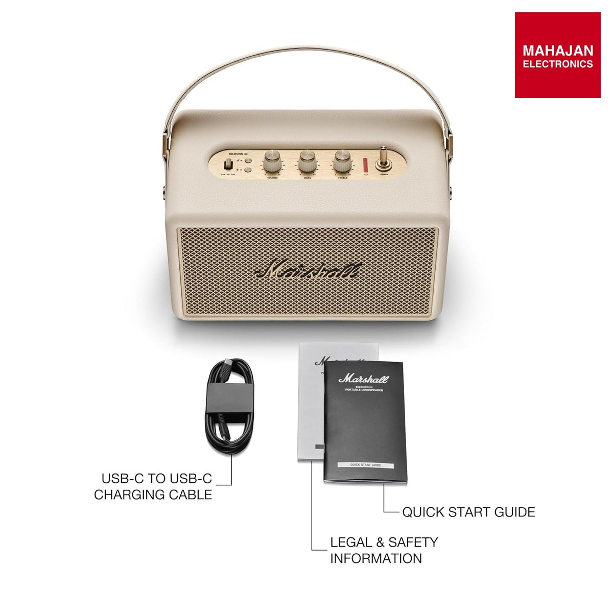 Marshall Kilburn III Portable Bluetooth Speaker with 50+ Hours of Portable Playtime, (360° Sound), Dust & – Mahajan Electronics Online.