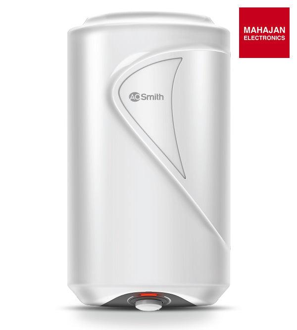 AO Smith Elegance Prime Neo 15L Vertical Storage Water Heater (White, 5-Star BEE Rated) – Mahajan Electronics Online.