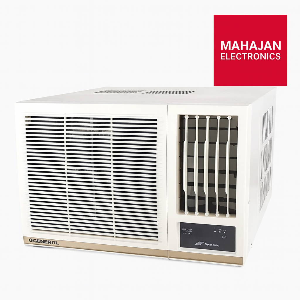 O General AXGB22CHAA-B 1.8 Ton 5 Star Inverter Window AC | Copper Condenser | R32 Refrigerant | 52°C High Ambient Cooling | Free Installation