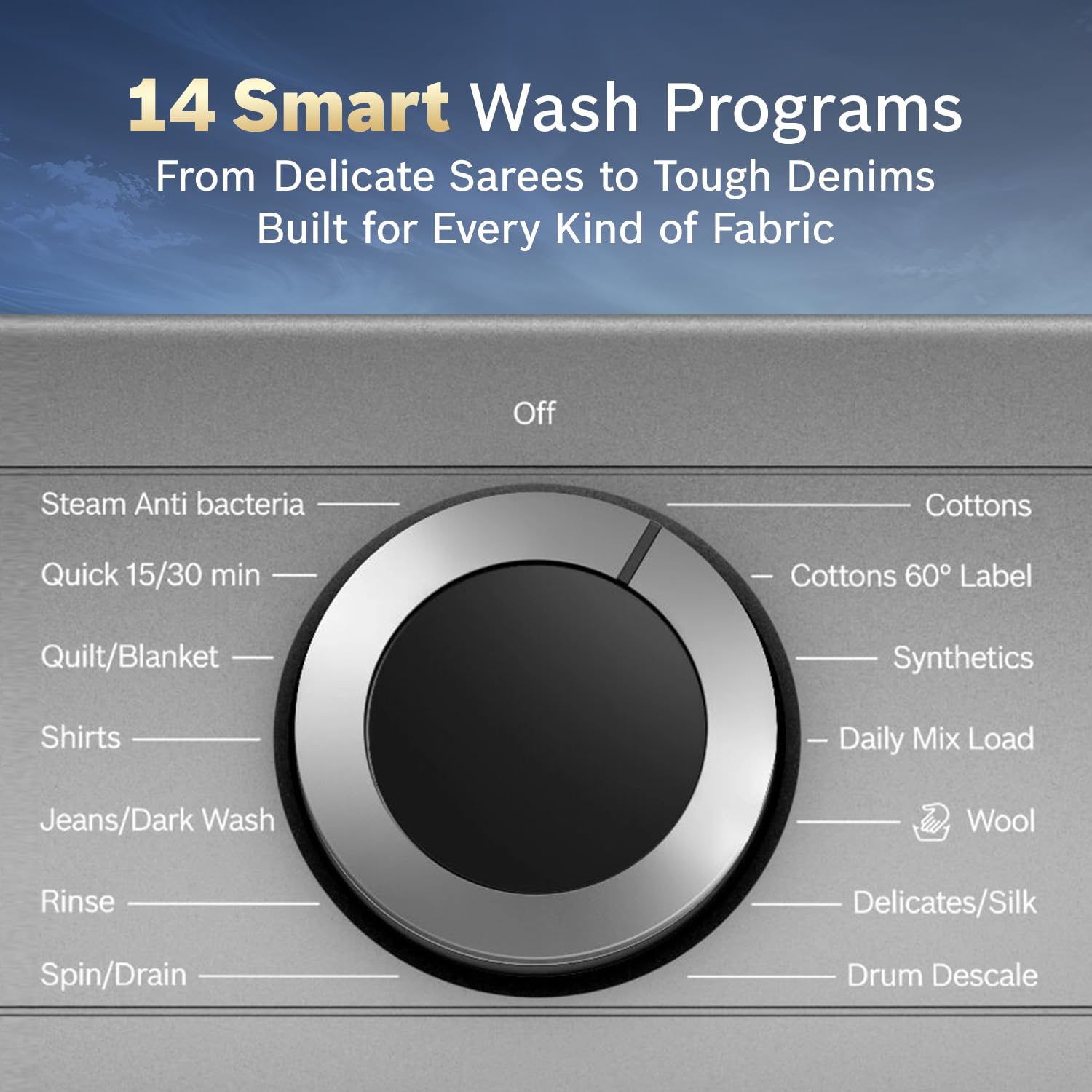 Bosch WGA254IRIN 10 kg 5 Star Front Load Fully Automatic Washing Machine, AI ActiveWater, Automated Dosing of Detergent(ADOS),Inbuilt heater,14 Wash Programs,60L Large Drum,Cast Iron Grey,(2026 model)-Online Mahajan Electronics