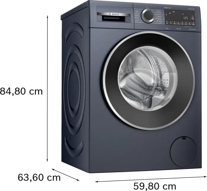 Bosch WGA2341PIN 8 kg Fully Automatic Front Load Washing Machine,(Dark Lake, Anti Wrinkle, SpeedPerfect, AntiStain.Mahajan Elctronics Online