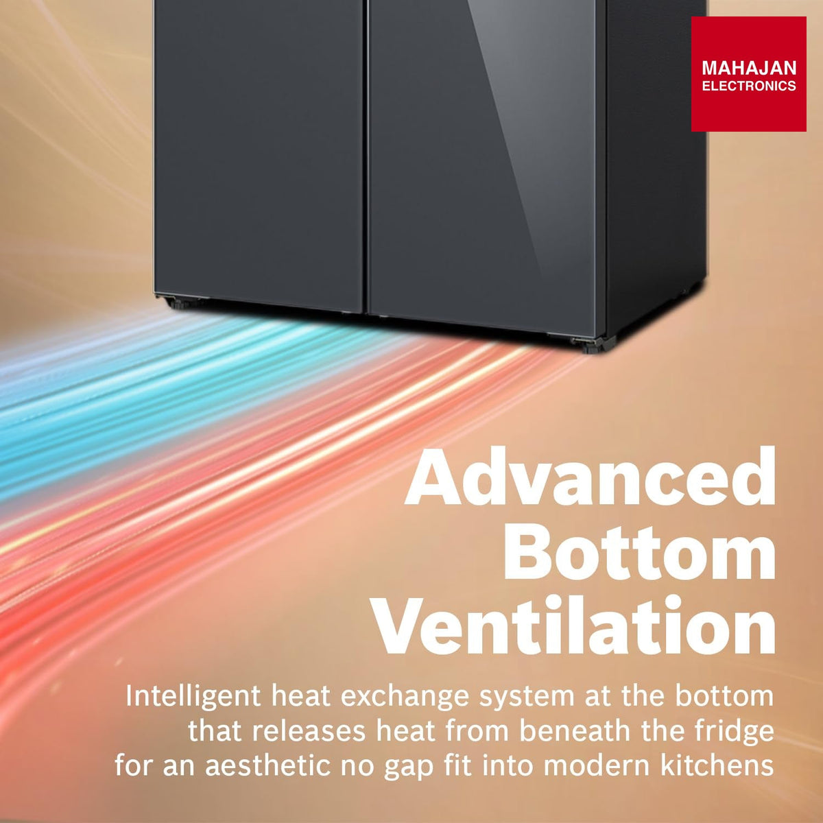 Bosch KCP88E292I 503L 4-Door Side-by-Side Frost Free Refrigerator β Metallic Grey Glass-Online Mahajan β Mahajan Electronics Online.