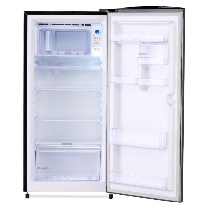 Voltas Beko RDC265C/W0XGEOM 230L 3 Star Direct Cool Single Door Refrigerator – Dark Grey | FreshBox™, FlexLift™, SafeBox™ | 2 Yr Warranty + 8 Yr Compressor