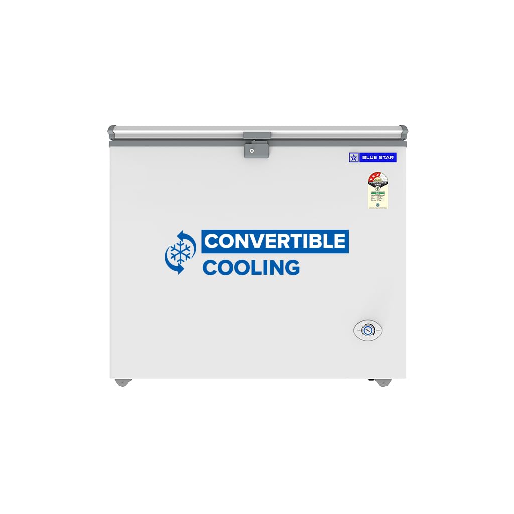 Blue Star HT3-N230, 215 Liter Hard Top Single Door Deep Freezer (White, 3-star) Bluestar