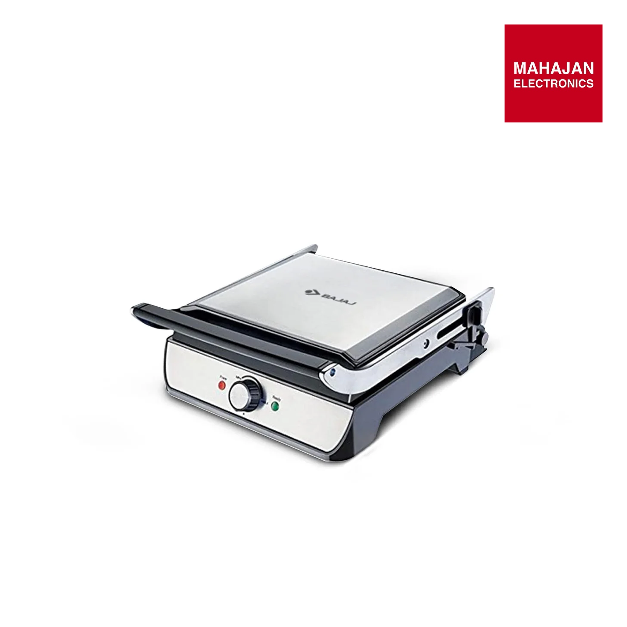 Bajaj Majesty Grill Ultra 2000W 4-Slice Grill Sandwich Maker | 180° Open Grill | Adjustable Hinge & Temperature Control | Non-Stick Coated Plate | Drip Oil Collector | 2-Yr Warranty by Bajaj | Black Mahajan Electronics Online