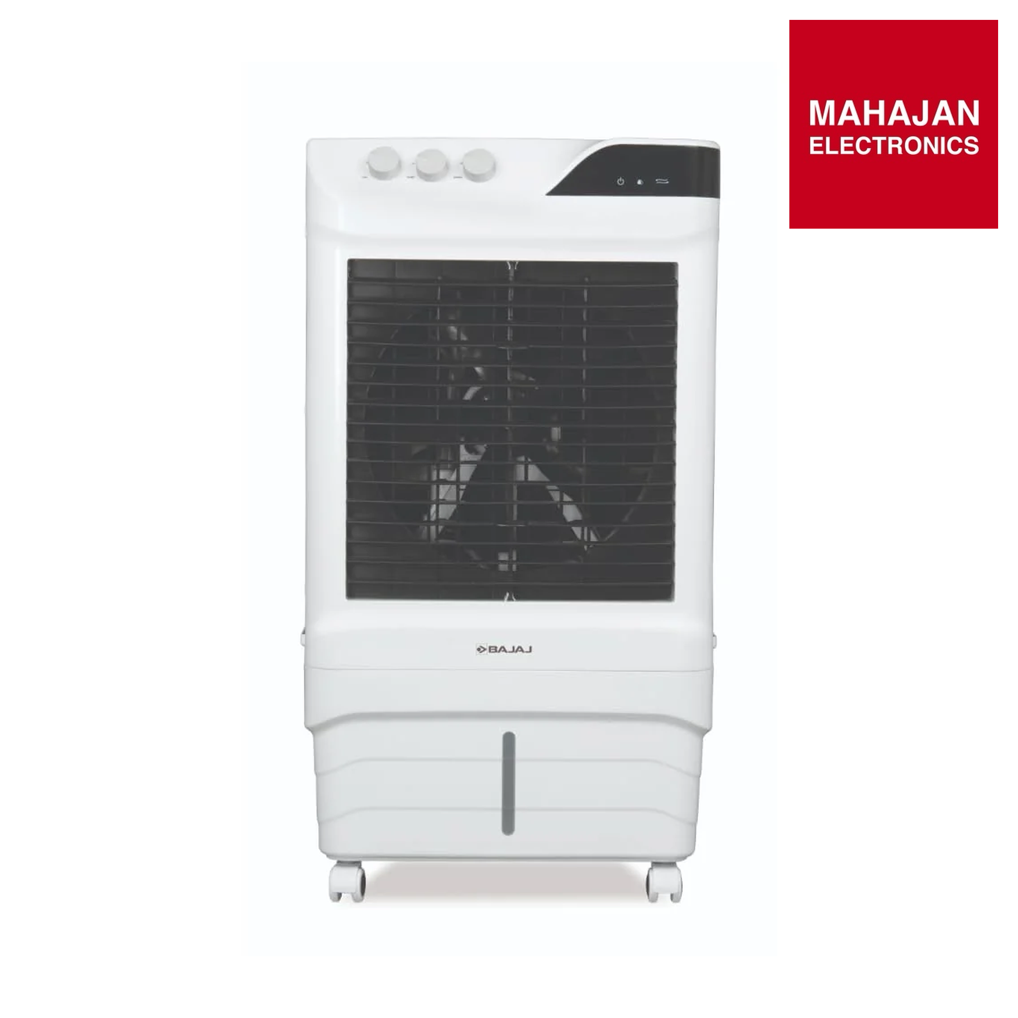 Bajaj Shield Series Elevate 96 Desert Air Cooler 96 Litres, White, DuraTuff Motor – Mahajan Electronics Online.
