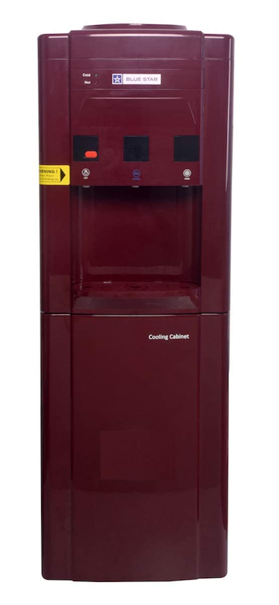 Blue Star BWD3FMRGA-M Water Dispenser with Refrigerator - MAROON Color,14 Litre – Mahajan Electronics Online.