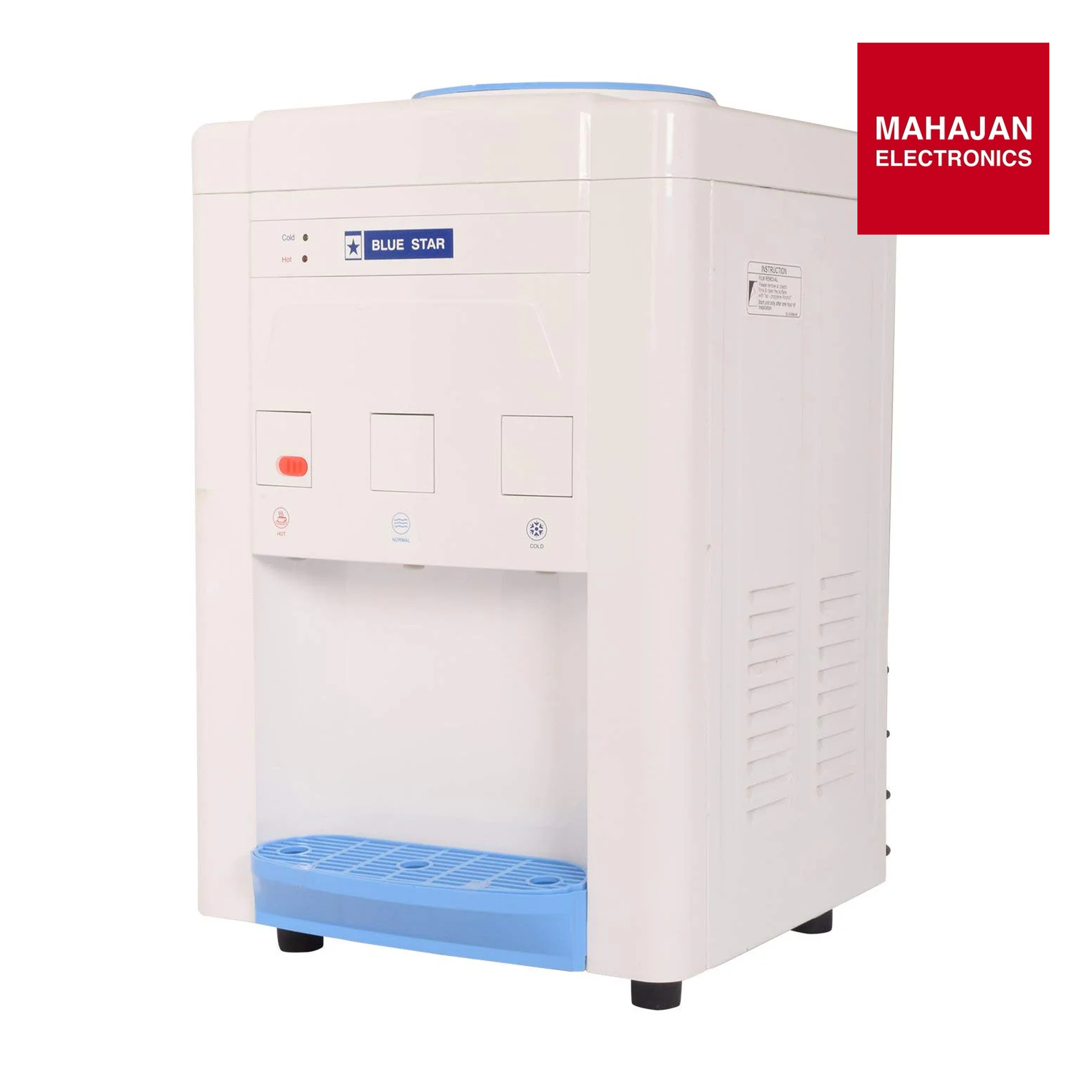 Blue Star BWD3TTGA Hot, Cold & Normal Table Top Water Dispenser – Compact, Hygienic & Energy Efficient – Mahajan Electronics Online.