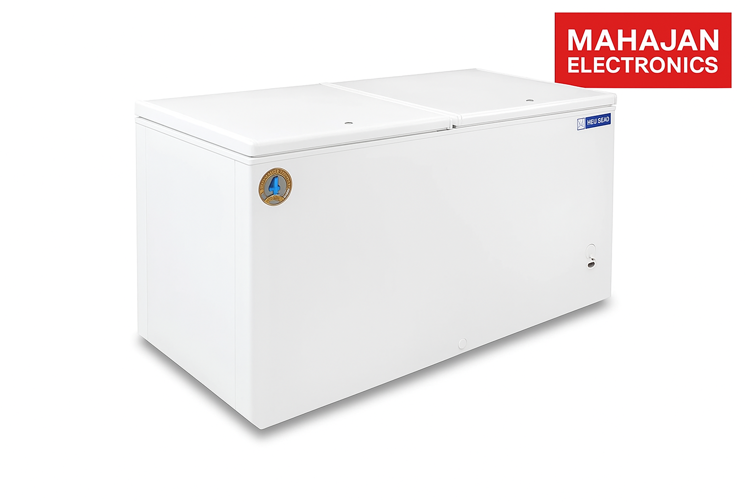Blue Star CF3-500MEW 457 Litre 3-Star Double Door Deep Freezer – Stabilizer-Free Operation | Corrosion-Resistant Body | Heavy-Duty Design | White