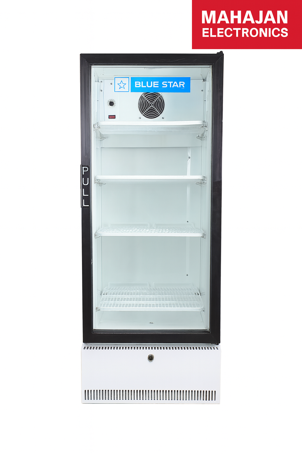 Blue Star SC375F 375 Litre Visi Cooler (Single Door, White, R134a, 5 Shelves, LED Display, Eco-Friendly, 5 Star Rated)
