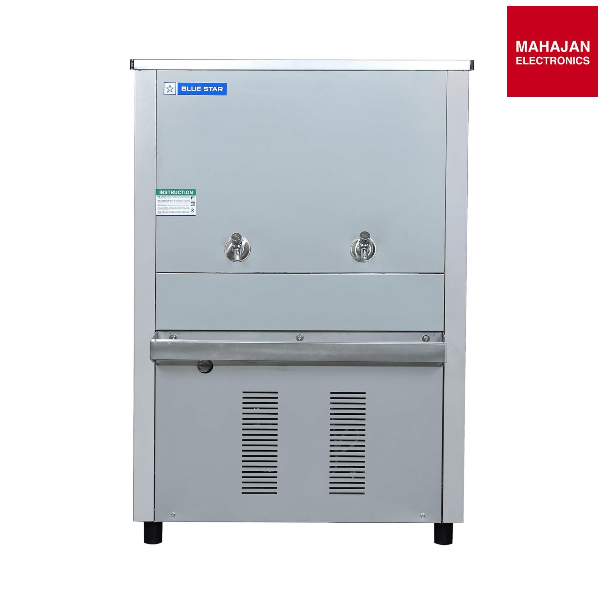 Blue Star SWC-H150150SS 150 Litre Storage Water Cooler | 150 LPH Cooling, Stainless Steel Body, Eco-Friendly, Fast Cooling-Online Mahajan Electronics