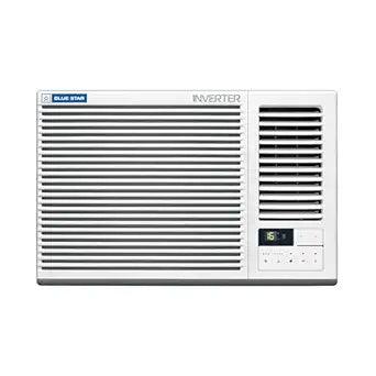 Blue Star WIA318GXU 1.5 Ton 3 Star Inverter Window AC | Copper Condenser, Turbo Cool, Anti-Bacterial Filter, Self Diagnosis | White | Online Mahajan Electronics