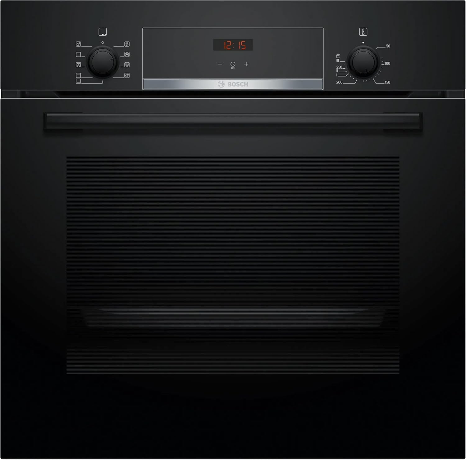 Bosch HBJ534EB0I Built-In Electric Oven – 60L, 60x60 cm, Convection, Black | Series 4 | Touch Control + Rotary Knobs | Made in India