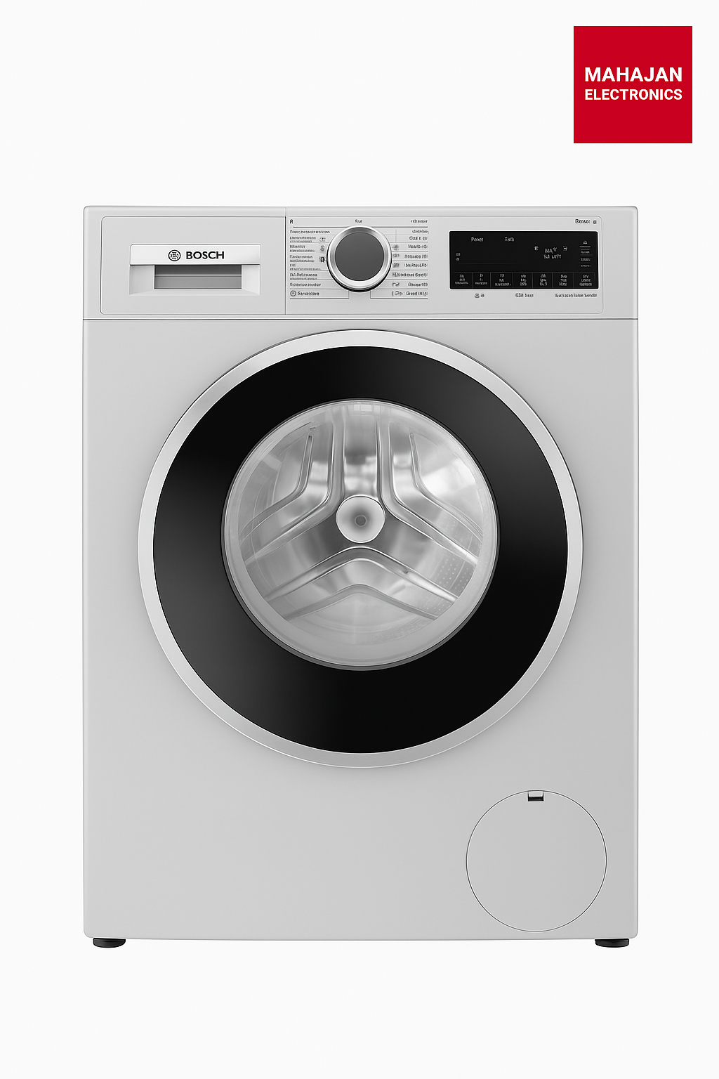 Bosch WGA244ZSIN 9 Kg 5 Star Front Load Washing Machine (Silver) | 1400 RPM | AntiStain | EcoSilence Drive | Inbuilt Heater | SpeedPerfect | Made in India