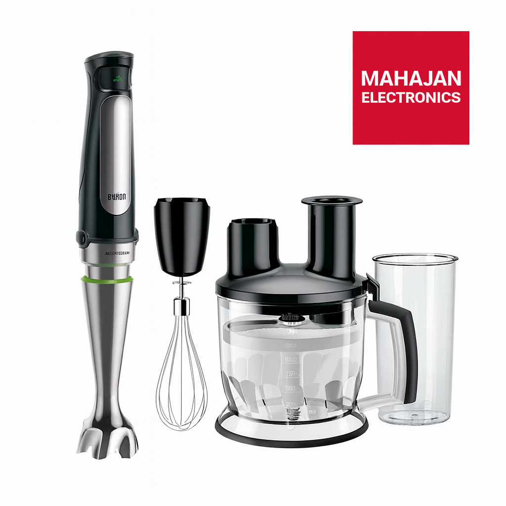 Braun MQ7075X MultiQuick 7 Hand Blender | 1000W ActiveBlade | SmartSpeed | 1.5L Food Processor | Mahajan Electronics Delhi NCR