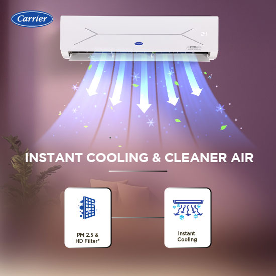 Carrier 24K XCEL EDGE GXI CAI24CE3R36F1 3 Star Split Inverter AC 1.5 ton mahajan electronics online