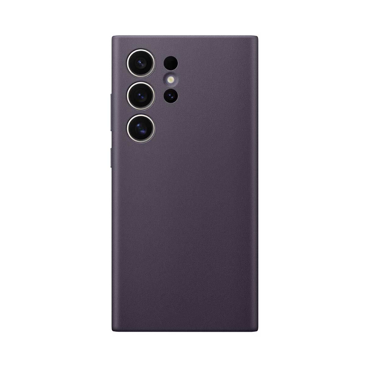 Samsung Galaxy S24 Ultra Vegan Leather Case (Dark Violet) GP-FPS928HCAVI Mahajan Electronics Online