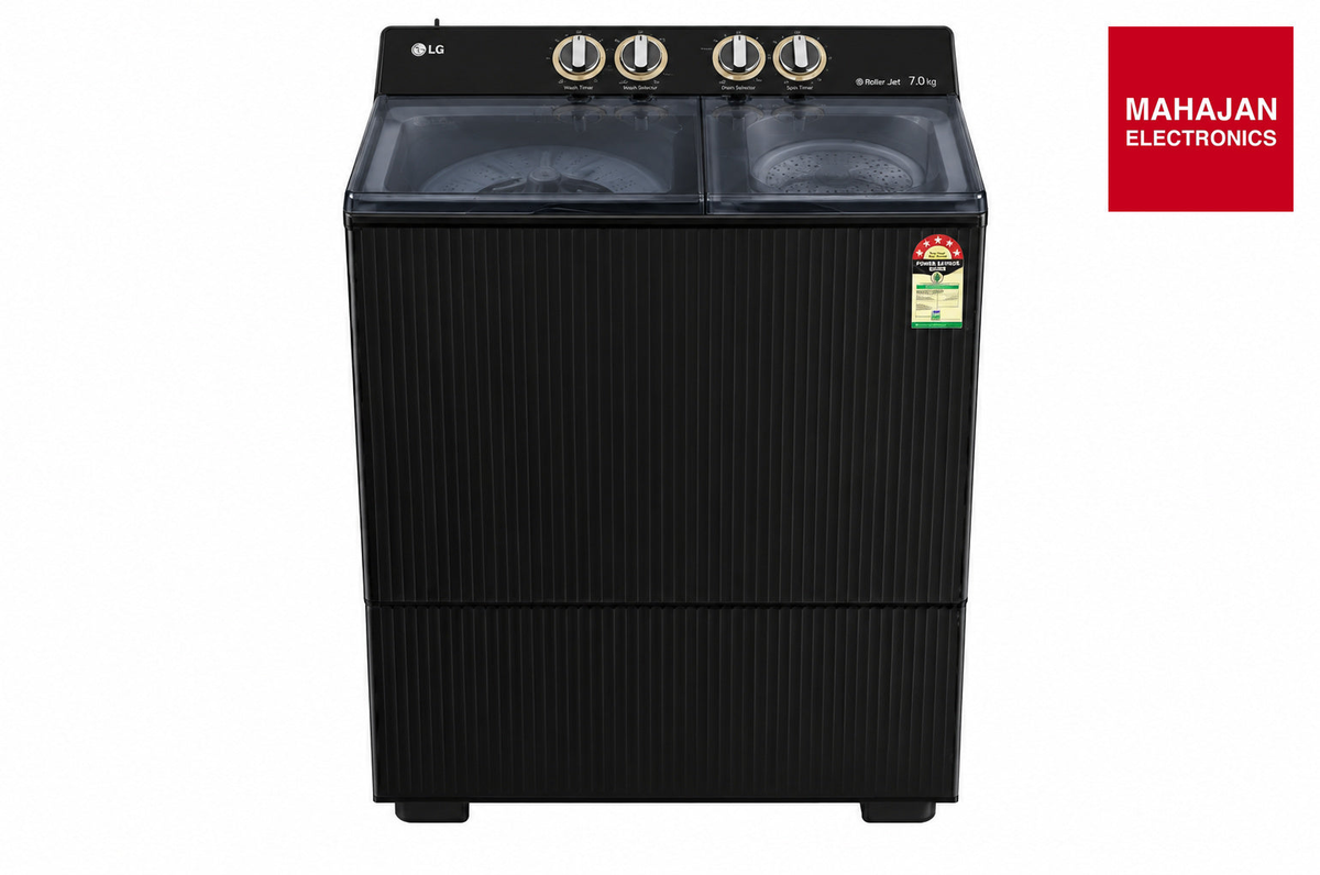 LG PX120A3SO4Z 12 Kg Semi Automatic Top Plastic Door Load Washing Machine with Roller Jet Pulsator+, 5 Star β Mahajan Electronics Online.