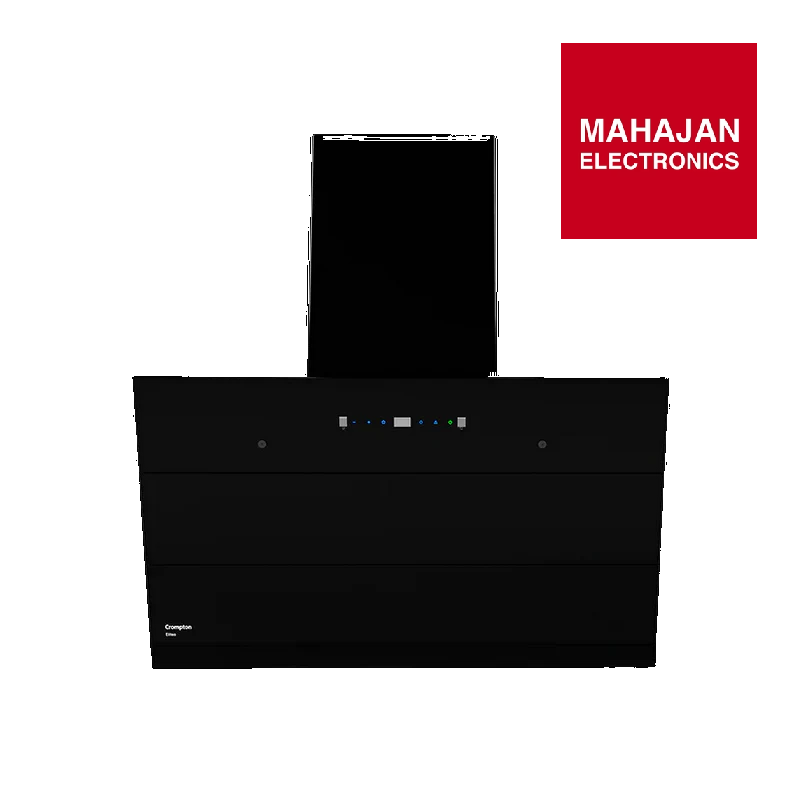 Crompton CHD-ELI60FLE-IND 60 cm Filterless Wall Mounted Chimney – Eliteo Inclined Series | 1900 m³/hr | Auto-Clean | Gesture Control Mahajan Electronics Online