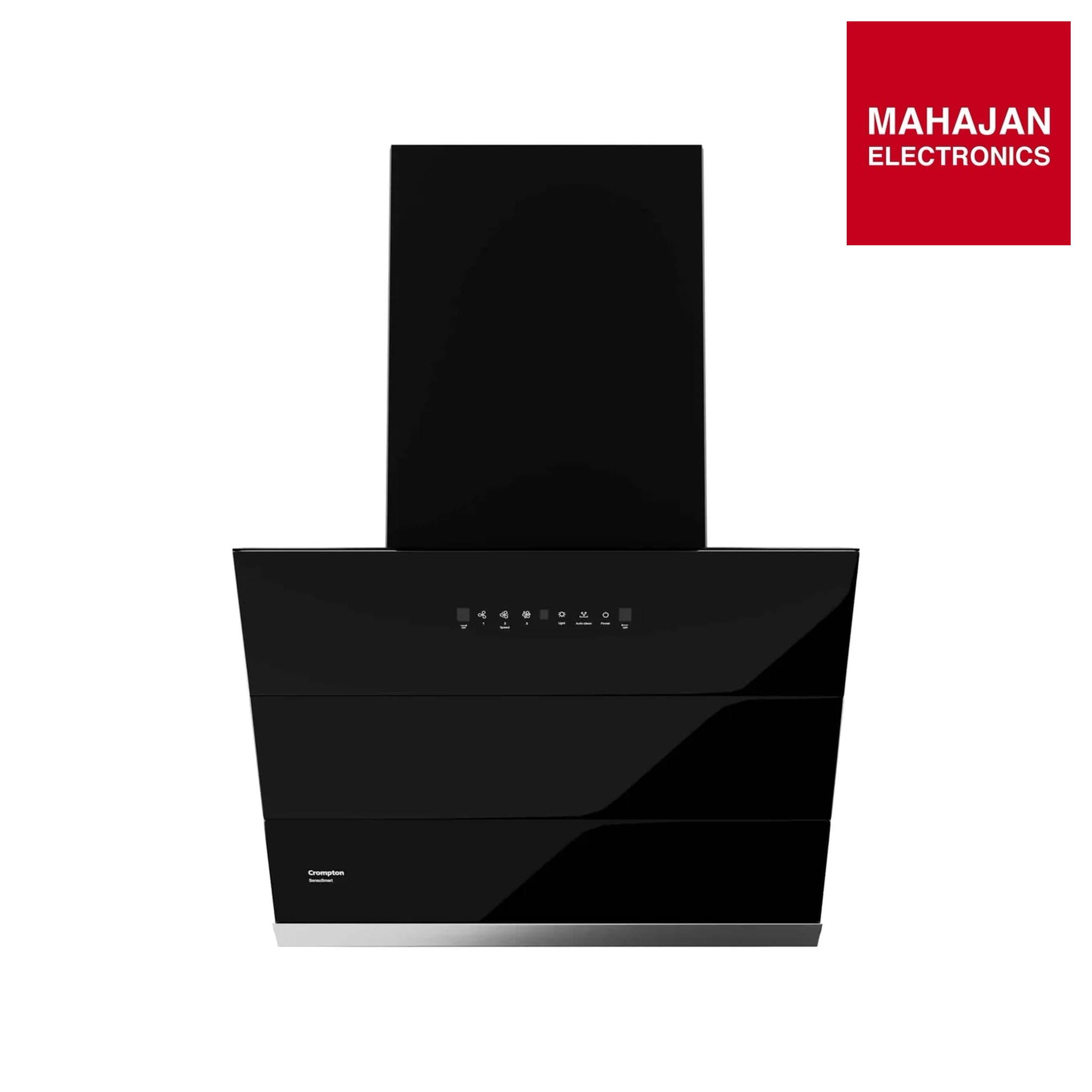 Crompton CHD-SSI60FLX-MBL SensoSmart 60cm Filterless Auto-Clean Chimney (Black) – Smart Gesture Control | 1352 CMH Suction | Wall Mount | Made in India