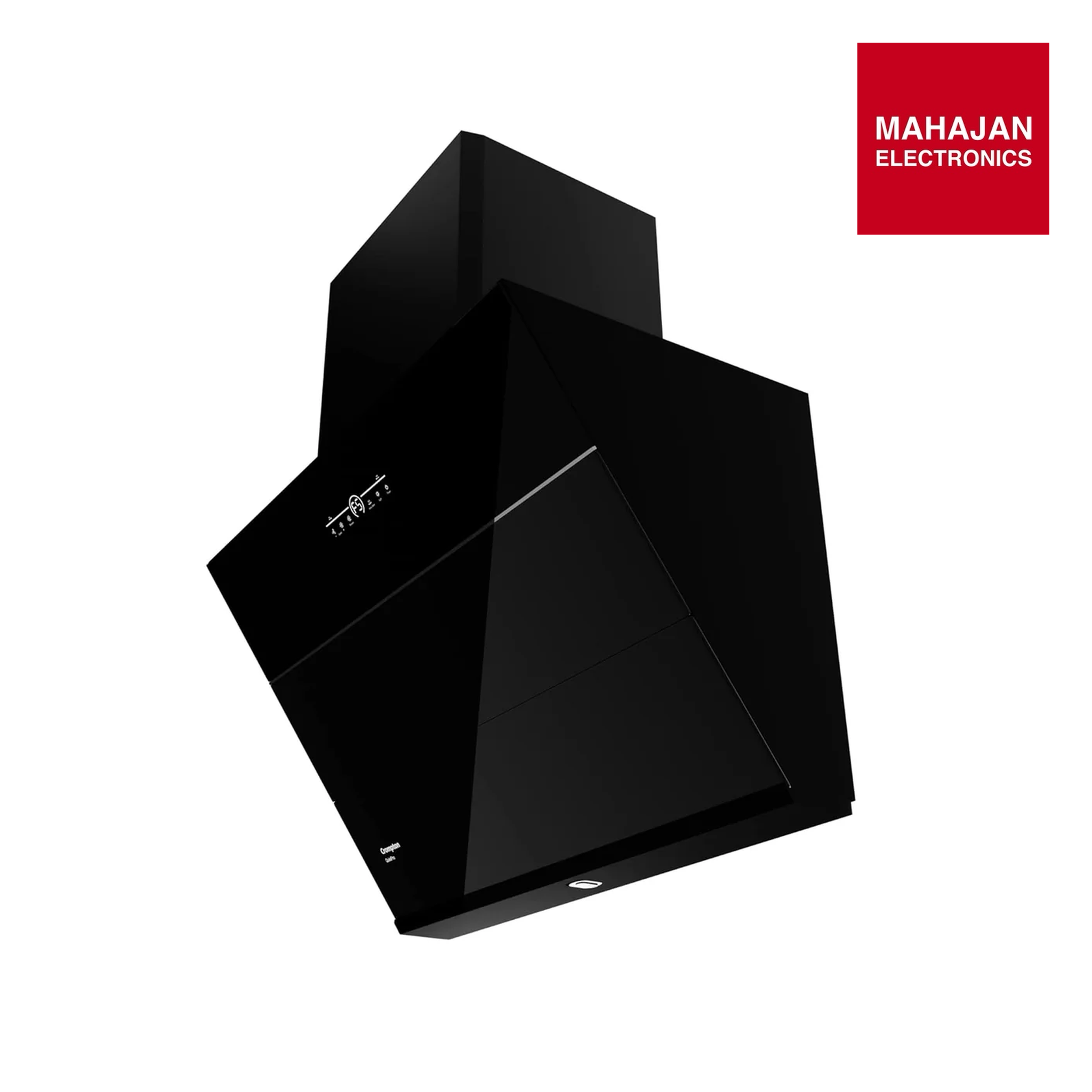 Crompton QuietPro Inverter Motor Inclined 75cm Chimney Filterles (Black), Free installation&Ducting kit,1660 m³/hr (CHD-QPVI75FLE-MBL) - Mahajan Electronics Online