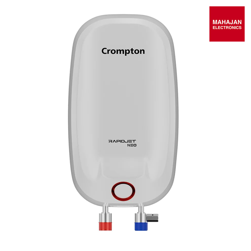 Crompton Rapid Jet Neo 3-L Instant Water Heater with Anti-Scale Technology (White) Mahajan Electronics Online