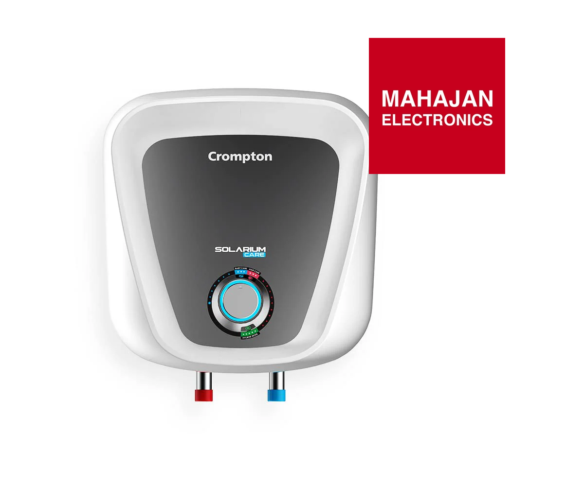 Crompton Solarium Care 25-L 5 Star Storage Water Heater (Geyser) With Rust Proof Plastic Body (White), Wall Mounting - Mahajan Electronics Online