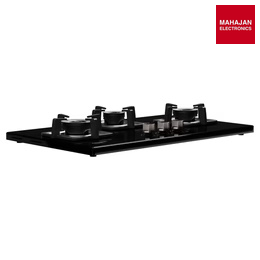 Crompton TAB-SMHB784-MBL SuperSlim Matt 78 cm 4 Burner Hob with Auto Ignition, Brass Burners and Toughened Glass Top ( Matt Black)