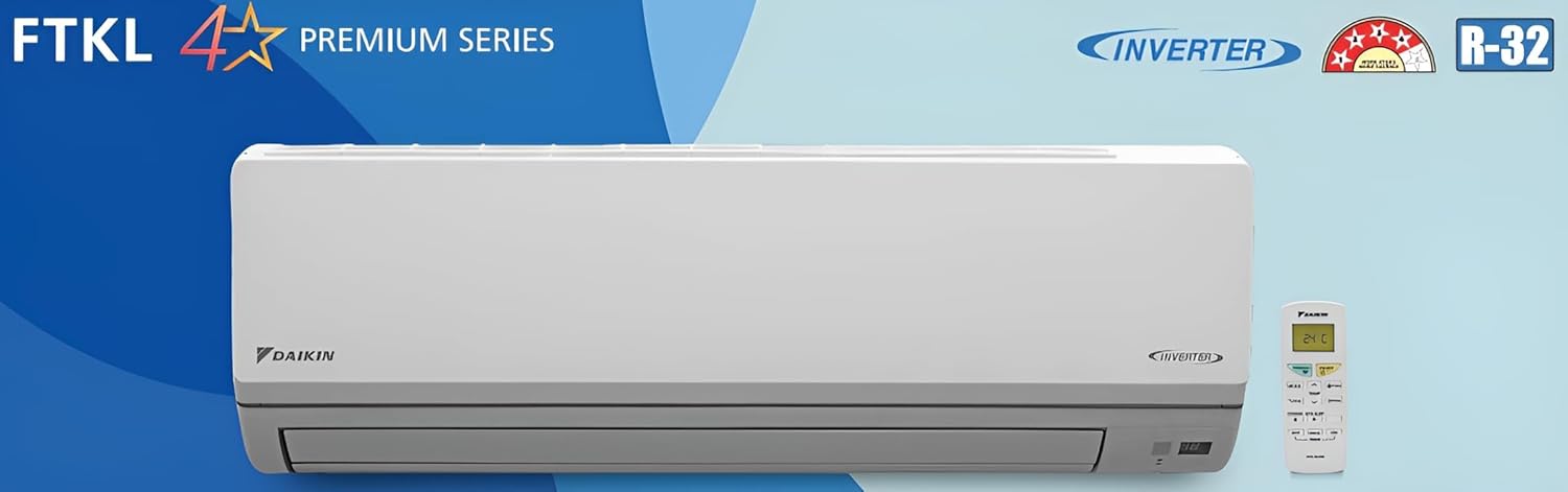 Daikin FTKL71UV16M, 2.2 Ton 4 Star Inverter Split AC (Dew Clean Technology, Triple Display, Dry Mode – Mahajan Electronics Online.