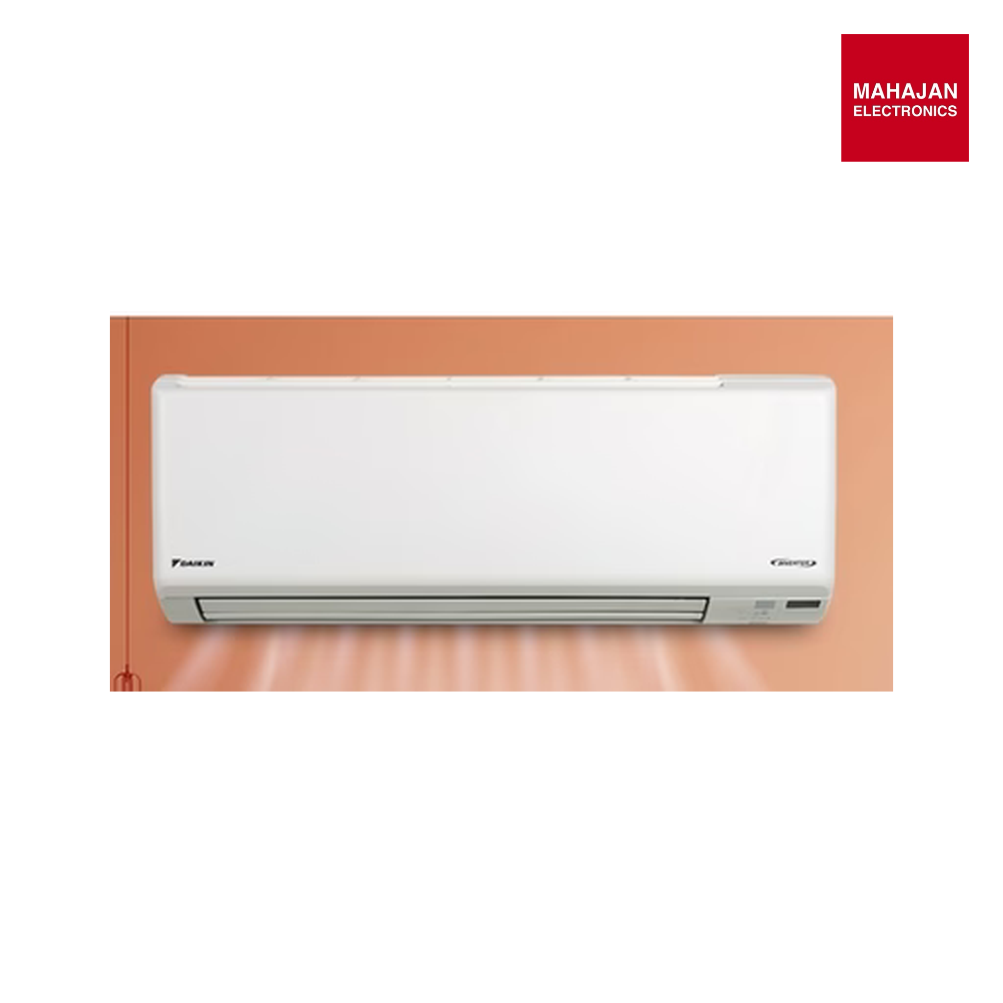 Daikin FTKC35XV16 1.0 Ton 3 Star Inverter Split AC with Dew Clean Technology, Triple Display, PM 2.5 Filter & Copper Condenser (White)-Online Mahajan Electronics