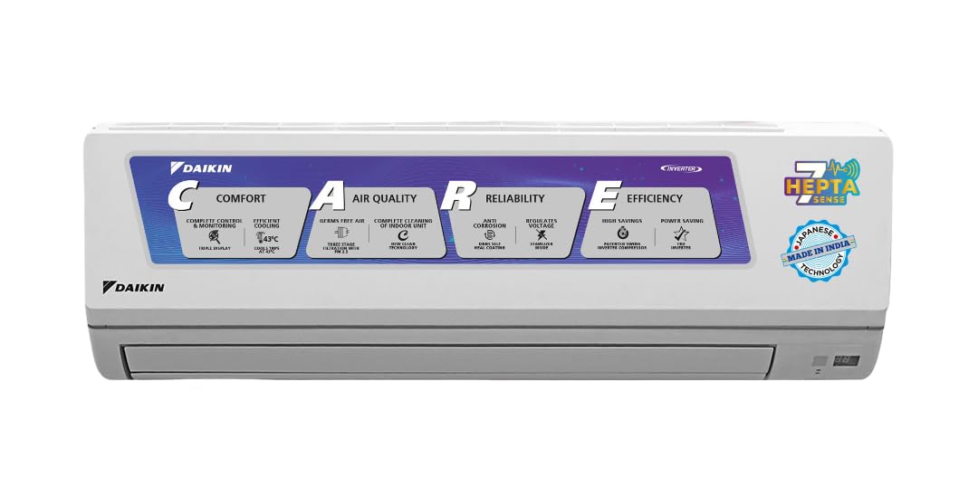 Daikin FTKL71UV16M, 2.2 Ton 4 Star Inverter Split AC (Dew Clean Technology, Triple Display, Dry Mode – Mahajan Electronics Online.