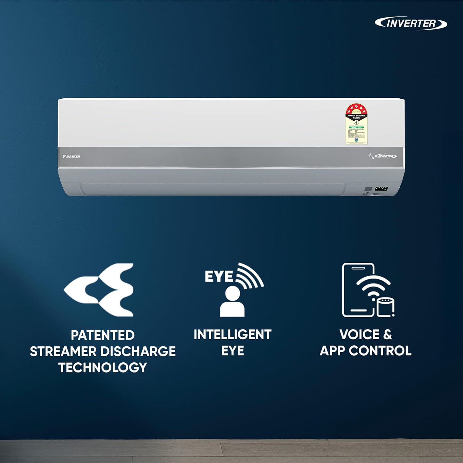 Daikin FTKM60XV16MAB 2026 Series 1.8 Ton 5 Star Inverter Split AC | Copper Condenser | Dew Clean Technology | 3D Coanda Airflow | PM2.5 Filter-Online Mahajan Electronics