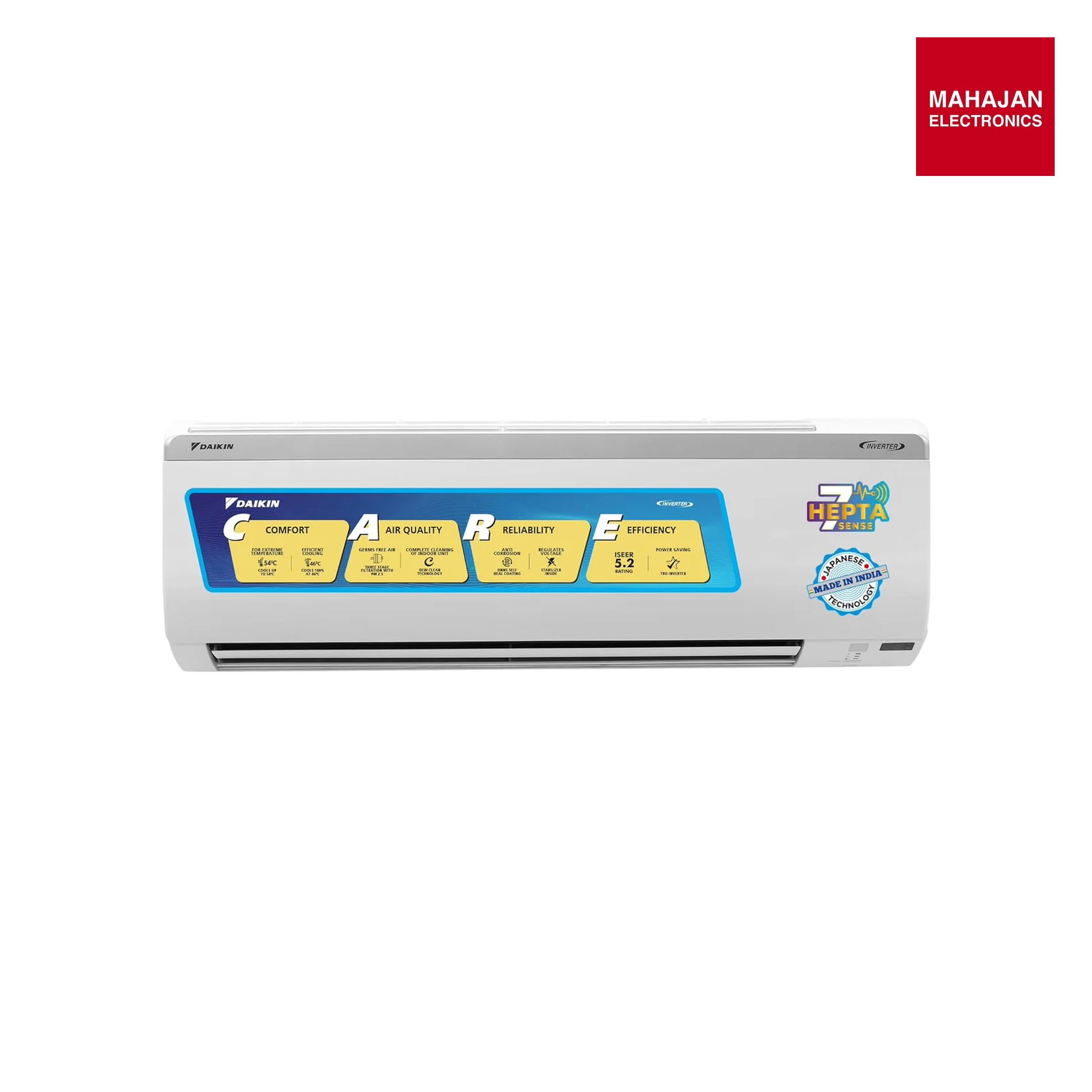 Daikin MTKM50UV16 1.5 Ton 5 Star Inverter Split AC (Copper, PM 2.5 Filter, White) Mahajan Electronics