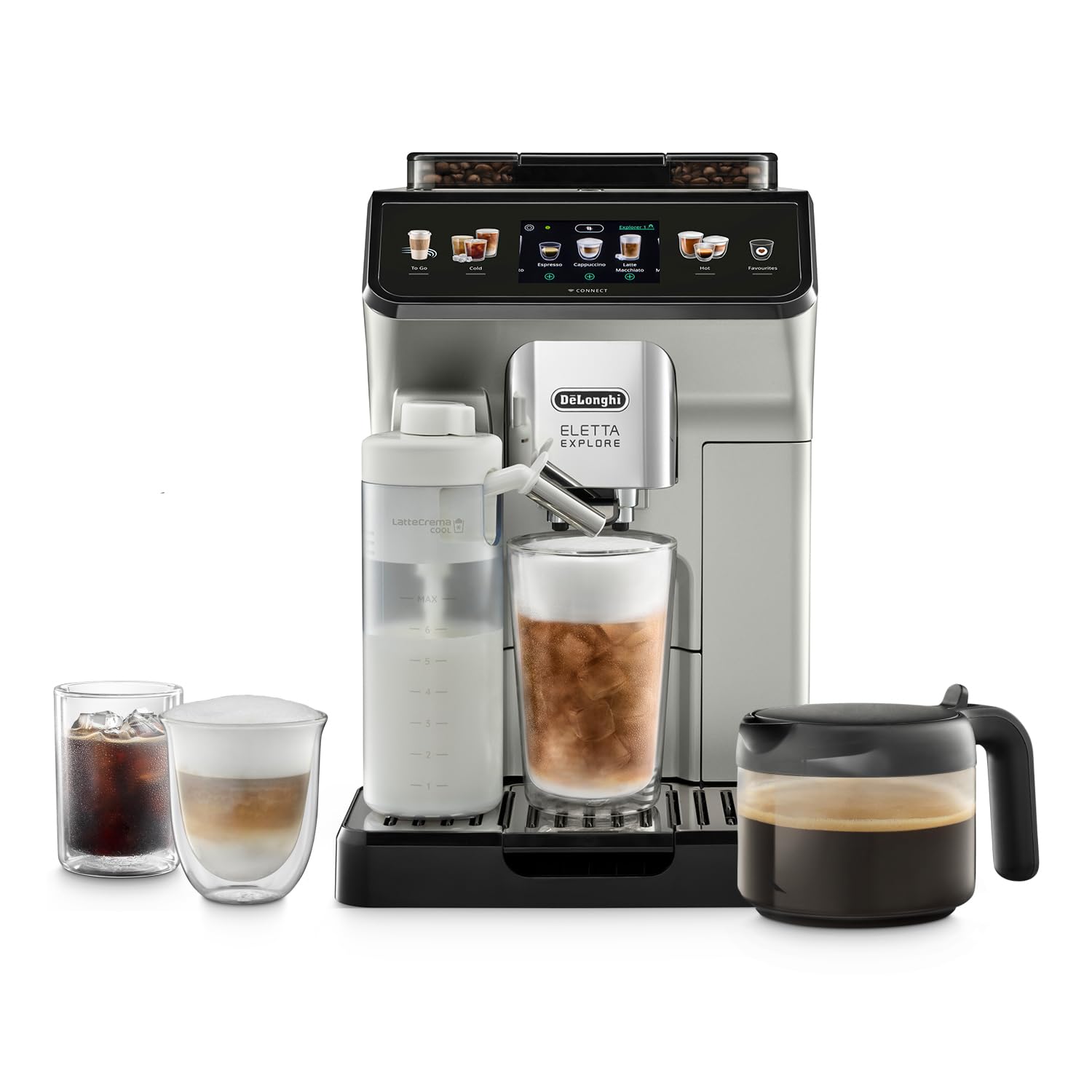 De’Longhi Eletta Explore ECAM450.65.S | Fully Automatic Bean-to-Cup Coffee Machine