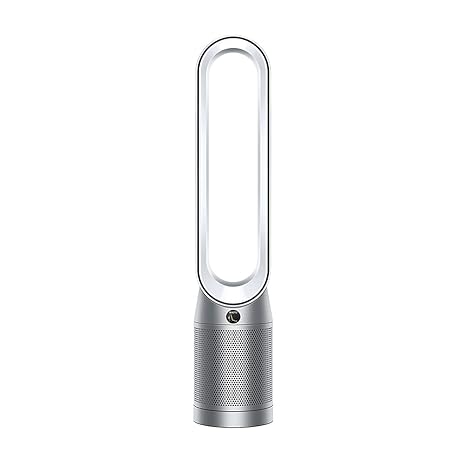 Dyson TP07 Air Purifier (White/Silver) – HEPA H13 Filter, Wi-Fi & Voice Control, 350° Oscillation, Bladeless Fan, 2-Year Warranty