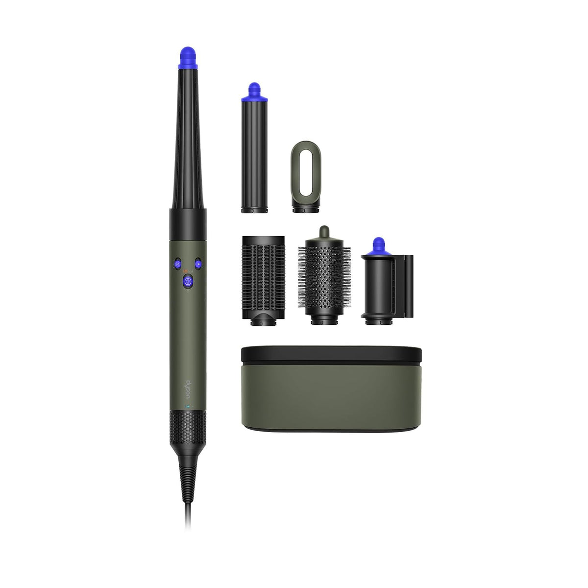 Dyson Airwrap I.D. 6-In-1 Multi-Styler | Styles Without Heat Damage| 7 Styling Settings|3 Speed & 3 Heat Settings|Cold Shot| Enhanced Coanda Airflow| 2 Yr Warranty,1300 Watts (Ceramic Khakhi) Dyson online mahajan electronics