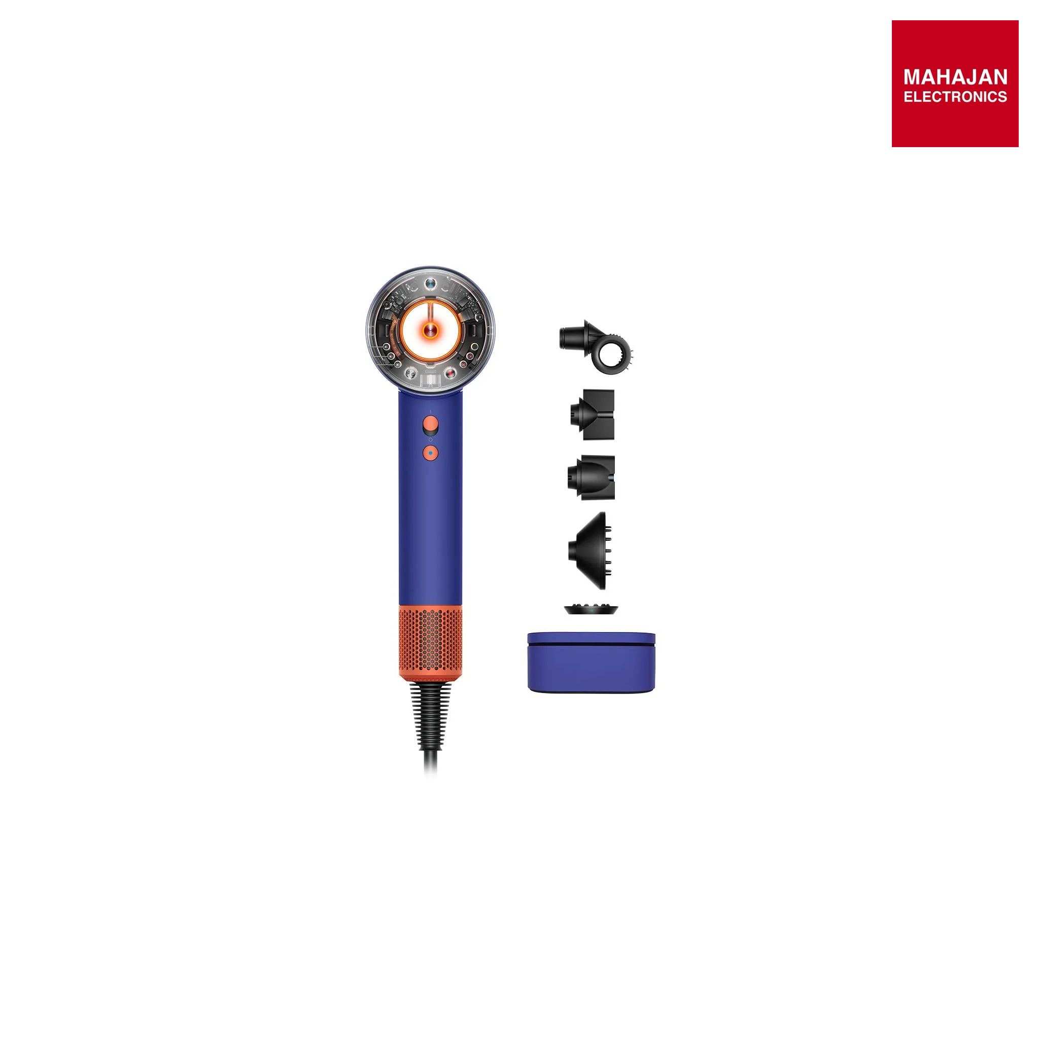 Dyson Supersonic Nural™ Intelligent Hair Dryer|Protects Scalp Health|Fast Drying|No Heat Damage|5 Attachments|7 Styling, 3 Speed & 3 Heat Settings|Unisex Usage|2 Year Warranty HD 16 VBTO IN Mahajan Electronics Online