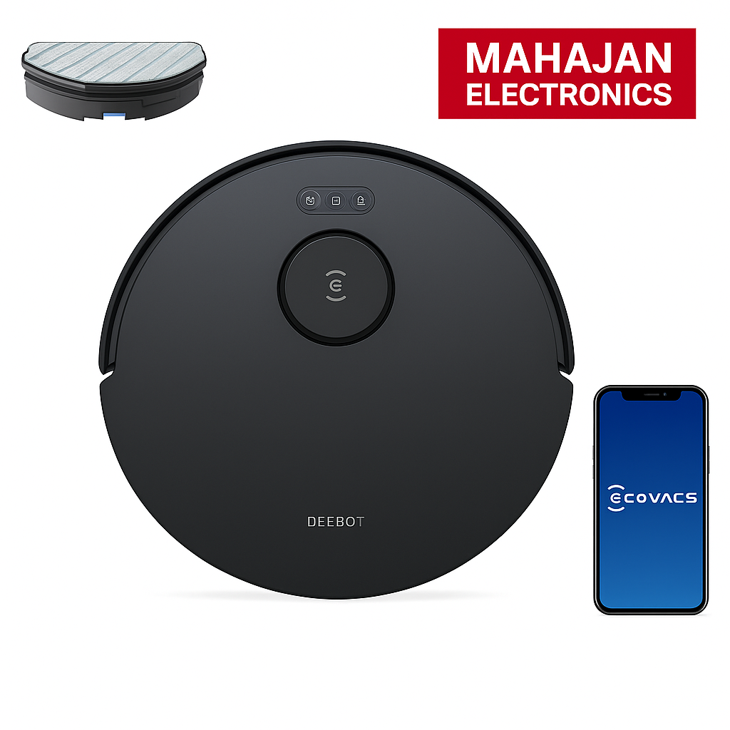 ECOVACS DEEBOT N20 Robot Vacuum Cleaner and Mop,8000Pa Strong Suction, ZeroTangle Brush, 300 Minutes Runtime,TrueMapping Intelligent Path Planning