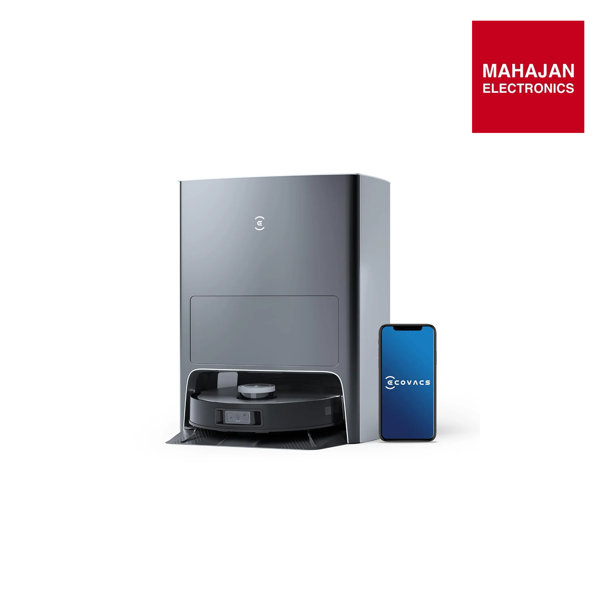 ECOVACS DEEBOT X1 Omni Robot Vacuum and Mop Combo with Self-Empty and Auto-Clean Station, 5000Pa, Robot Vacuum Cleaner with Laser Navigation, Obstacle Avoidance, Built-in YIKO Voice Assistant, Black Mahajan Electronics Online