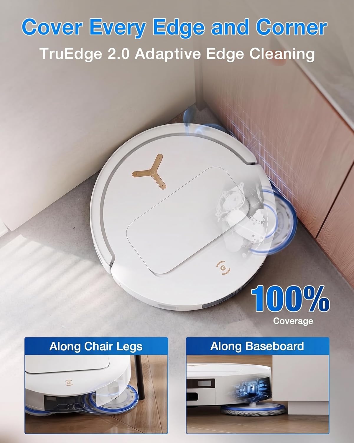 ECOVACS Deebot T50S Pro Omni 2-in-1 Robot Vacuum Cleaner & Mop, 2026 New Launch, 25000 Pa Suction, 8.1 cm Slimmest DEEBOT, Extendable Mop, Self-Empty & Self-Wash Omni Station, Hot Air Drying-Online Mahajan Electronics