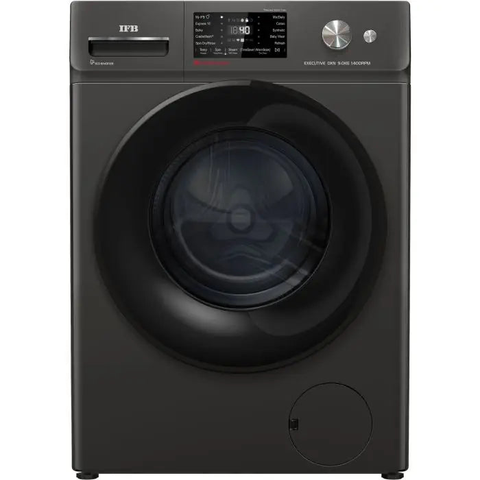 IFB Executive OXN 9014K CMS 9 Kg 5 Star AI Front Load Washing Machine with Inverter Motor, Steam Refresh, 1400 RPM, Wi-Fi Enabled (Grey)