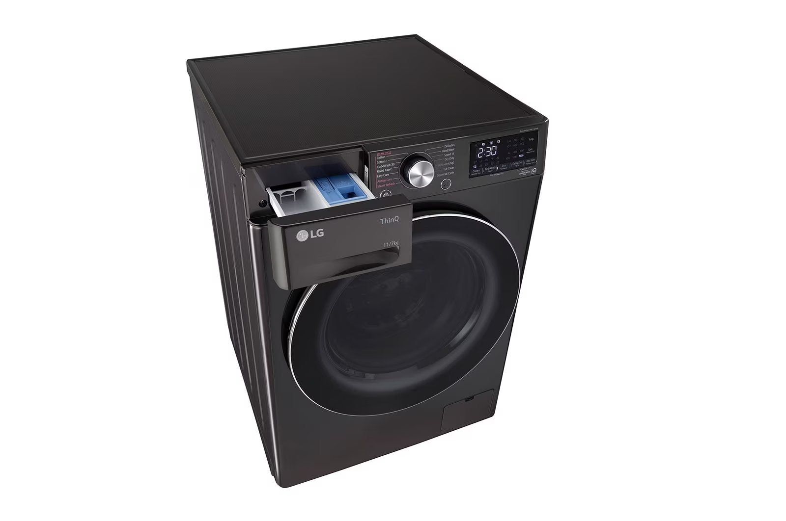 LG FHD1207STB 12/7 Kg AI Front Load Washer Dryer (Inverter Direct Drive, TurboWash 360°, Steam+, Wi-Fi Enabled, Black VCM) – All-in-One Washing Machine - Mahajan Electronics Online