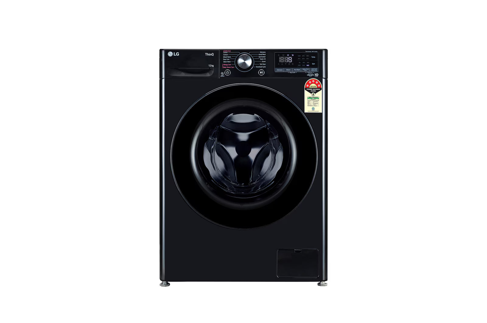 LG 12 Kg, 5 Star, AI Direct Drive Technology, Wi-Fi, Steam Fully Automatic Front-Loading Washing Machine FHP1412Z3O