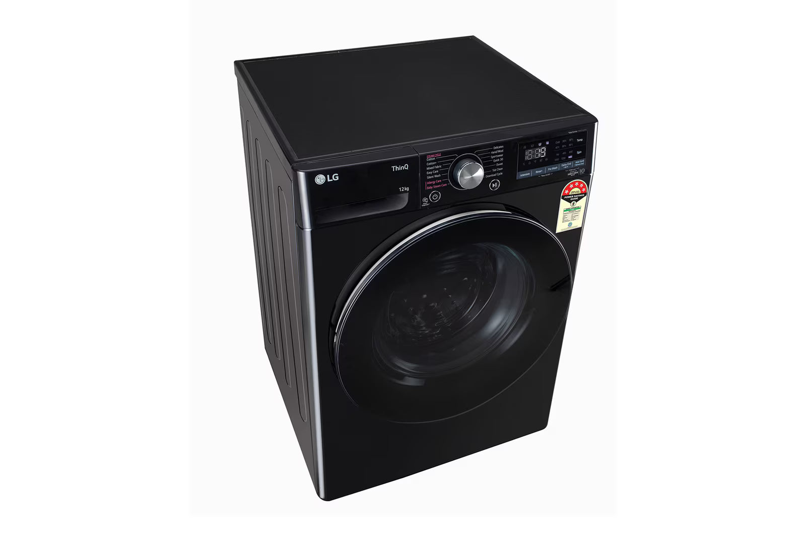 LG FHP1412Z3O 12Kg Front Load Washing Machine, AI Direct Drive™, Onyx Black Mahajan Electronics Online