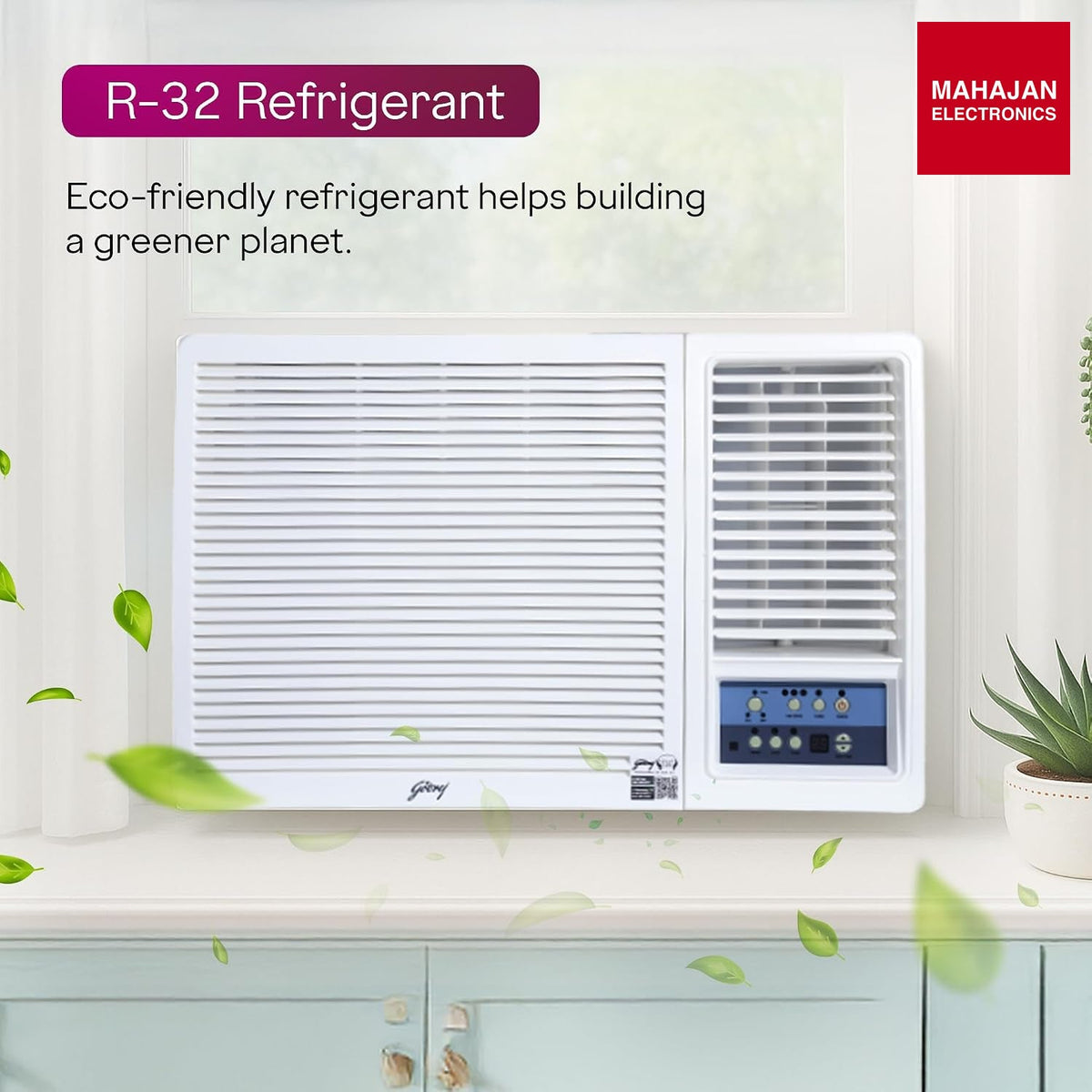 Godrej WIC 18W3TG WA 1.5 Ton 3 Star Window AC | Turbo Mode | Copper Condenser | Anti-Corrosive Blue Fin β Mahajan Electronics Online.