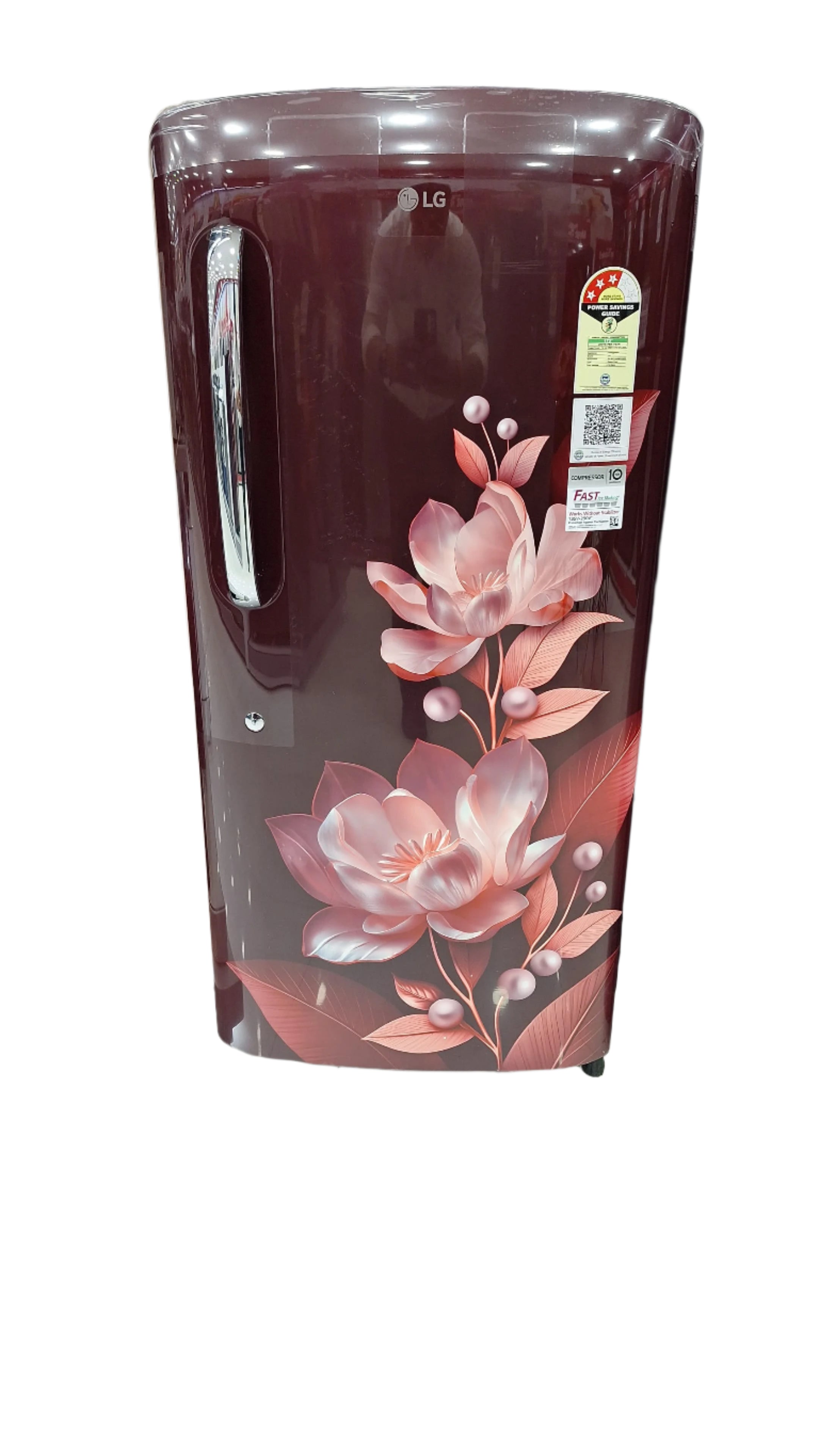 LG GL-B231ASMD 210L Direct Cool Single Door 3 Star Refrigerator with Fast Ice Making Color Scarlet Harmony Mahajan Electronics Online