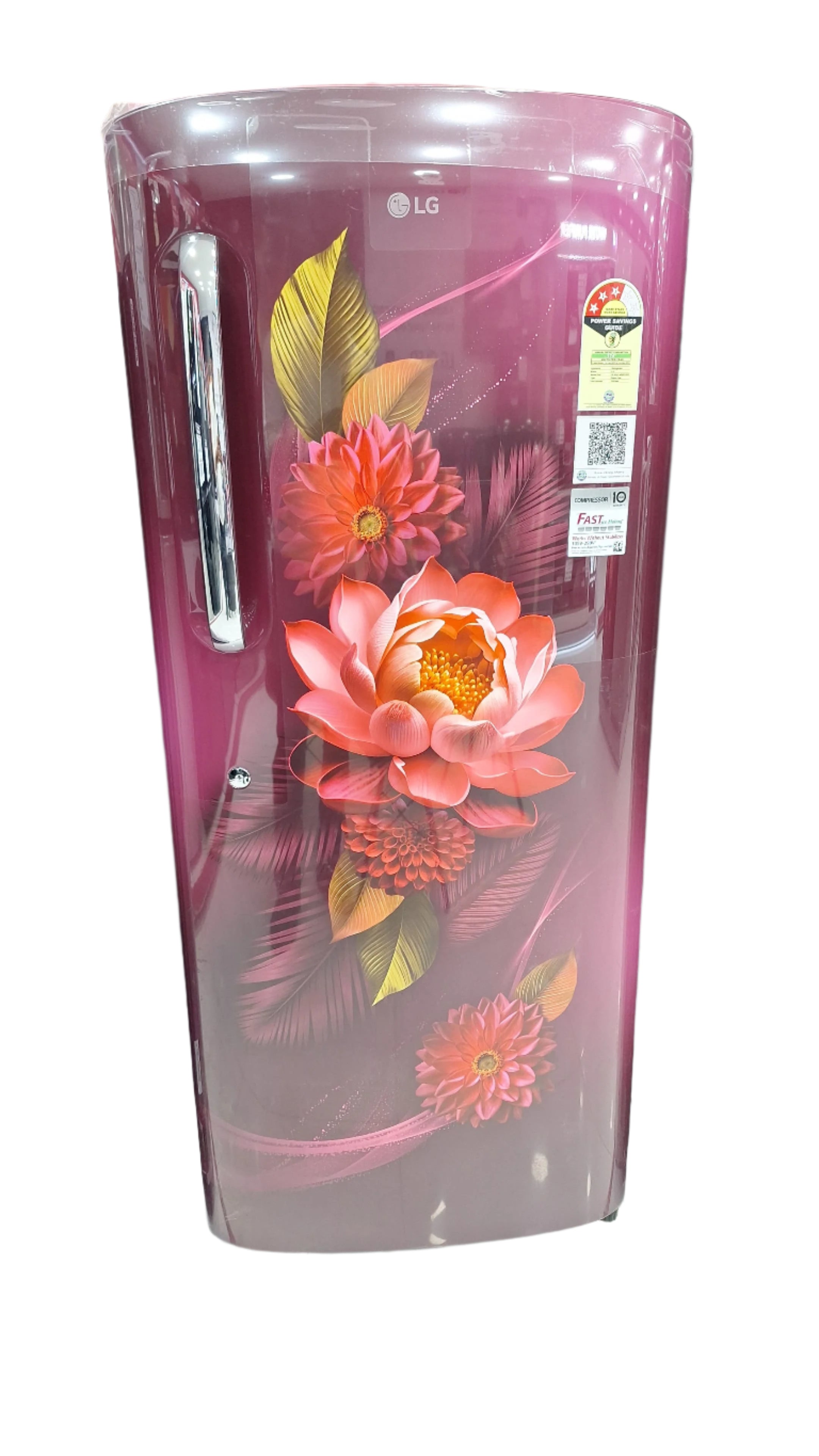 LG GL-B241ASMD 224 L 3 Star Direct Cool Single Door Refrigerator | Smart Inverter Compressor | Moist ‘N’ Fresh | Fast Ice Making | Stabilizer Free Carlet Marvel Mahajan Electronics Online
