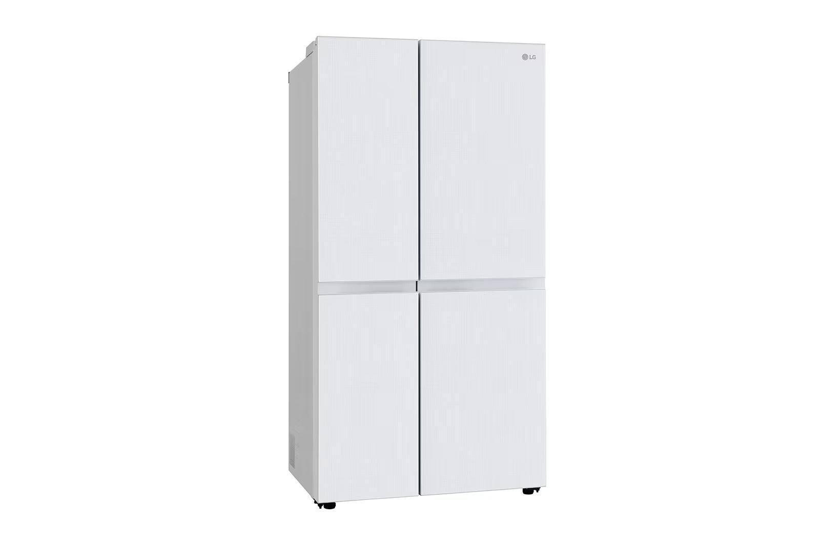 LG 650 Ltr, GL-B257DLW3 Convertible Side by Side Refrigerator with Premium Glass Door, Smart Inverter Compressor, Hygiene Fresh+™, DoorCooling+™, Smart Diagnosis™, Linen White Finish - Mahajan Electronics Online